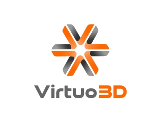 Virtuo 3D logo design by excelentlogo