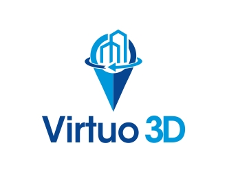 Virtuo 3D logo design by cikiyunn