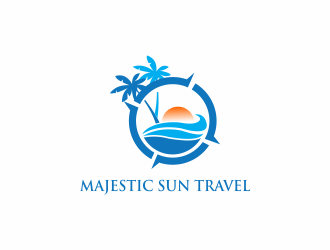 Majestic Sun Travel logo design by luckyprasetyo