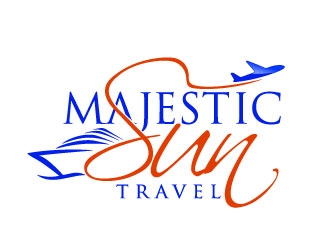 Majestic Sun Travel logo design by maze