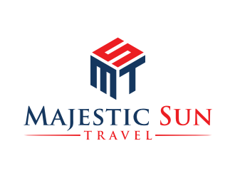 Majestic Sun Travel logo design by puthreeone