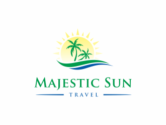 Majestic Sun Travel logo design by menanagan