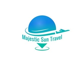 Majestic Sun Travel logo design by Milutin