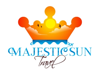 Majestic Sun Travel logo design by Aelius
