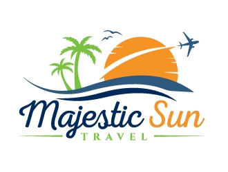 Majestic Sun Travel logo design by akilis13