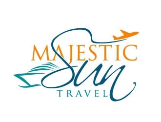 Majestic Sun Travel logo design by maze