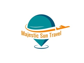 Majestic Sun Travel logo design by Milutin