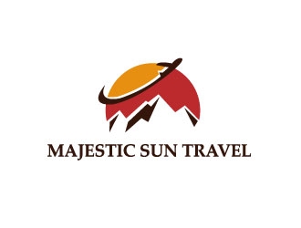 Majestic Sun Travel logo design by Logoways