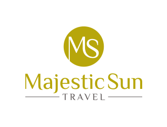 Majestic Sun Travel logo design by keylogo