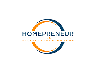 Homepreneur Inc. (the name of the company). The tagline is Success made from home  logo design by ndaru