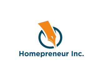 Homepreneur Inc. (the name of the company). The tagline is Success made from home  logo design by Greenlight