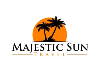 Majestic Sun Travel logo design by AamirKhan