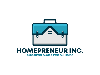 Homepreneur Inc. (the name of the company). The tagline is Success made from home  logo design by ekitessar