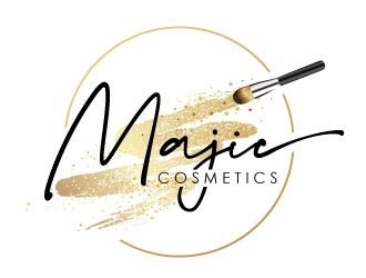 MAJIC Cosmetics  logo design by REDCROW