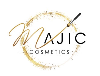 MAJIC Cosmetics  logo design by REDCROW