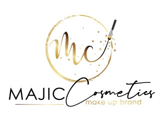 MAJIC Cosmetics  logo design by REDCROW