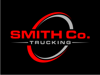 Smith Co. Trucking logo design by puthreeone