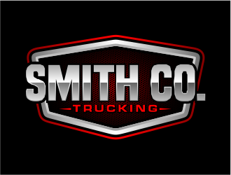 Smith Co. Trucking logo design by evdesign