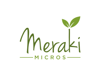Meraki Micros logo design by puthreeone