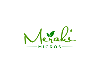 Meraki Micros logo design by johana