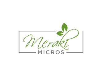 Meraki Micros logo design by checx