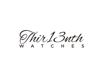 Thir13nth Watches logo design by bricton