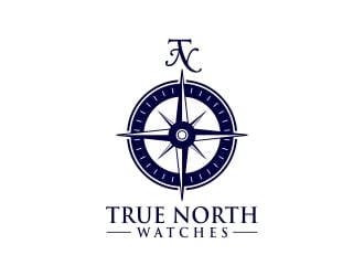 Logo will be a compass/ Company name True North Watches logo design by rokenrol