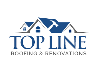 Top Line Roofing & Renovations logo design by kunejo