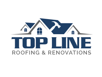 Top Line Roofing & Renovations logo design by kunejo