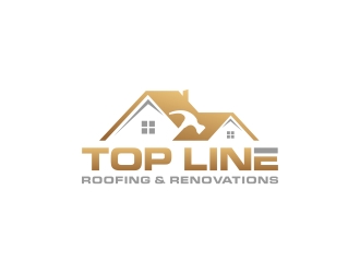 Top Line Roofing & Renovations logo design by CreativeKiller