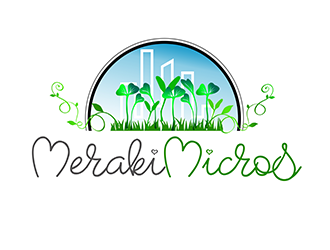 Meraki Micros logo design by 3Dlogos