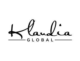 Klaudia Global logo design by puthreeone