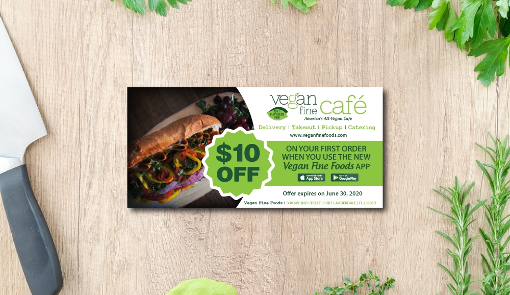 Vegan Fine Cafe logo design by LogOExperT
