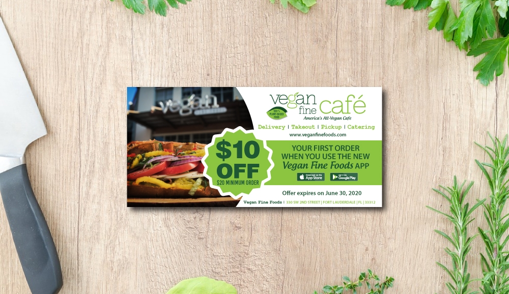 Vegan Fine Cafe logo design by LogOExperT