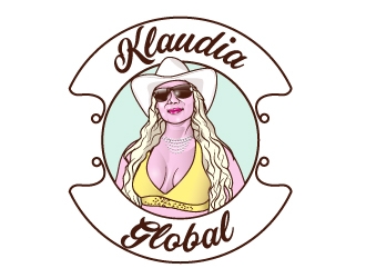 Klaudia Global logo design by Suvendu
