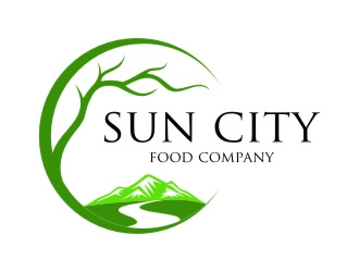Sun City Food Company logo design by jetzu