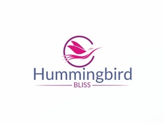 Hummingbird Bliss logo design by Ulid