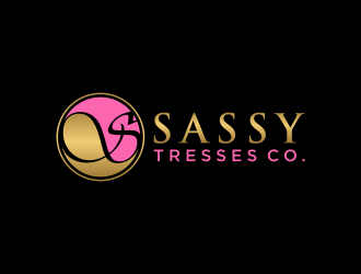 Sassy Tresses Co. logo design by checx