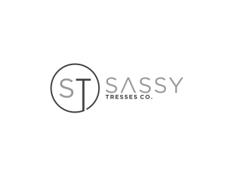 Sassy Tresses Co. logo design by bricton