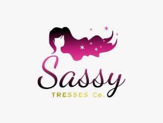 Sassy Tresses Co. logo design by mrdesign