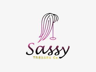 Sassy Tresses Co. logo design by mrdesign