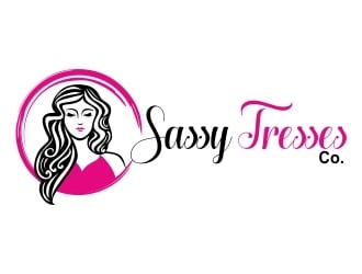 Sassy Tresses Co. logo design by ruki