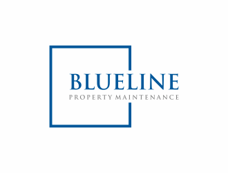 Blueline Property Maintenance  logo design by menanagan