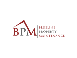 Blueline Property Maintenance  logo design by bricton