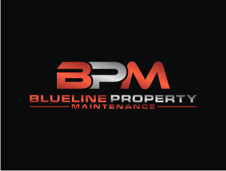 Blueline Property Maintenance  logo design by bricton