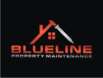 Blueline Property Maintenance  logo design by bricton