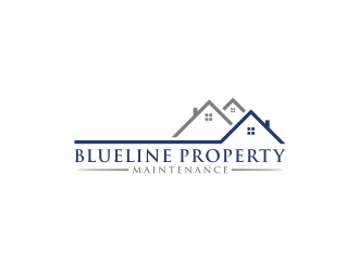 Blueline Property Maintenance  logo design by bricton