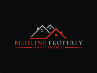 Blueline Property Maintenance  logo design by bricton