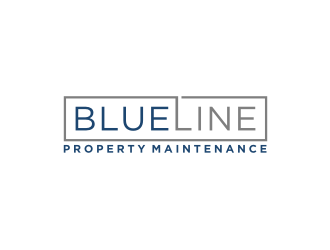 Blueline Property Maintenance  logo design by bricton