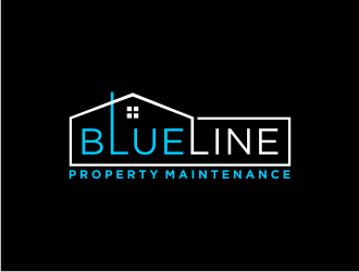 Blueline Property Maintenance  logo design by bricton